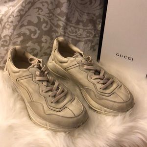 Gucci Rhyton Leather Sneakers
